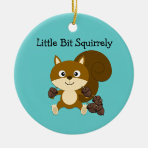 Squirrely Keramik Ornament