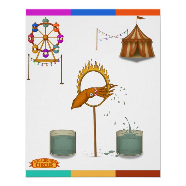 Squirty squid poster (Vorderseite)