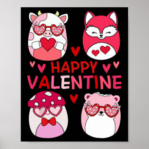 Squish Squad glückliche Valentine Geschenke für Ki Poster