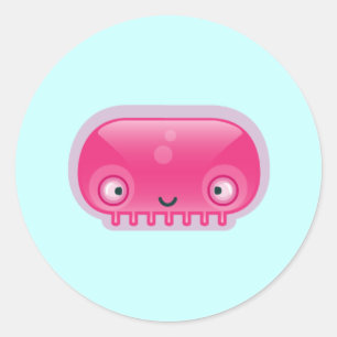 Squishies Pink Bloop Stickers