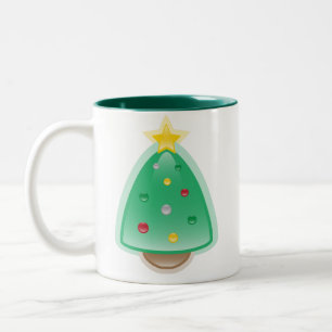Squishies WeihnachtenSquee Baum-Tasse Zweifarbige Tasse