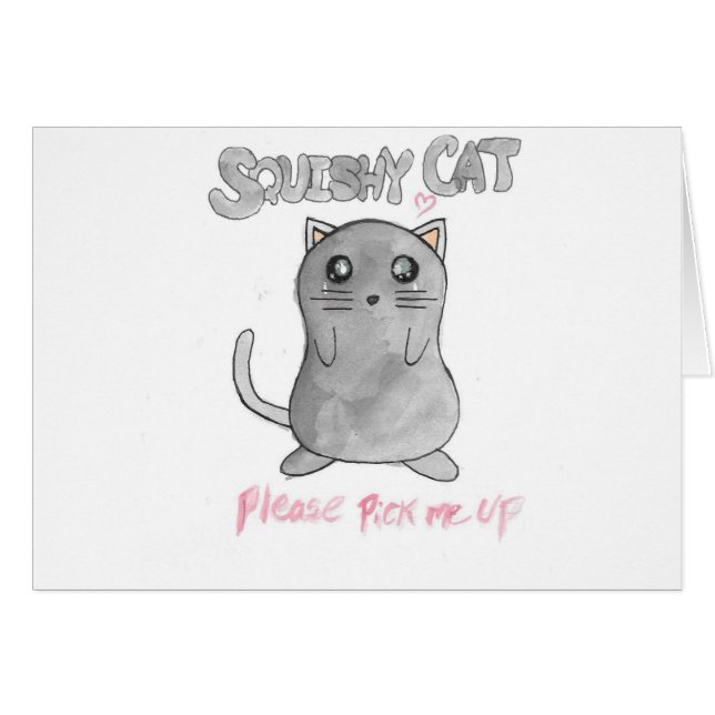 Squishy Katze holen mich bitte ab (Vorderseite (Horizontal))