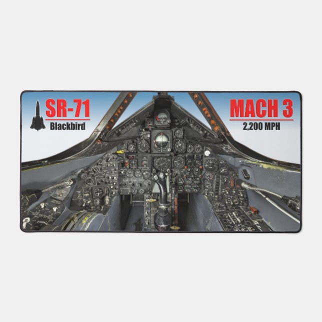 SR-71 BLACKBIRD COCKPIT SCHREIBTISCHUNTERLAGE (Vorderseite)