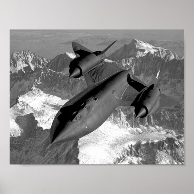 SR-71 Blackbird Fliegen Poster (Vorne)
