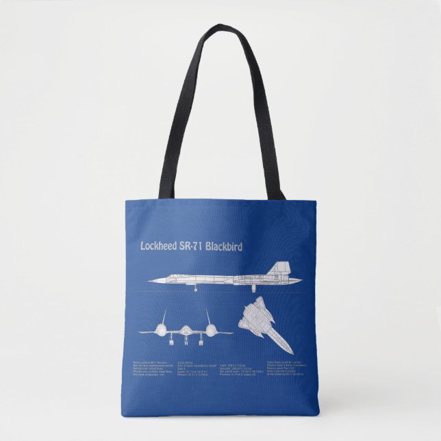 SR-71 Blackbird - Flugzeugkonzepte ABD Tasche (Vorderseite)
