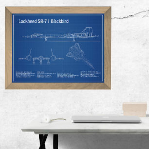 SR-71 Blackbird - Flugzeugkonzepte AD Fotodruck