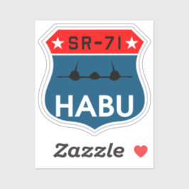 SR-71 Blackbird "Habu" Insigna Sticker