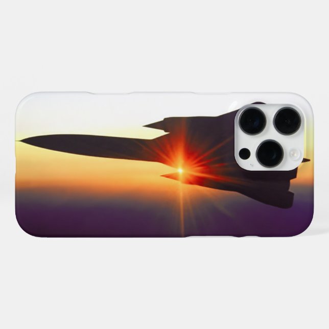 SR-71 BLACKBIRD iPhone 16 PRO MAX HÜLLE (Rückseite (Horizontal))