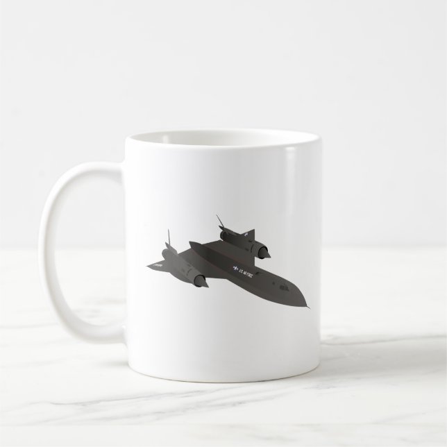 SR-71 Blackbird Reconnaissance Aircraft Kaffeetasse (Links)