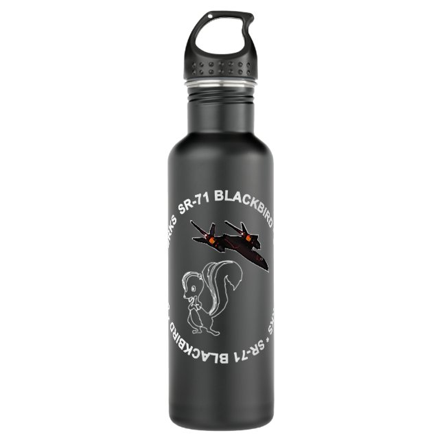 SR-71 Blackbird-Skunk Works    Edelstahlflasche (Vorderseite)