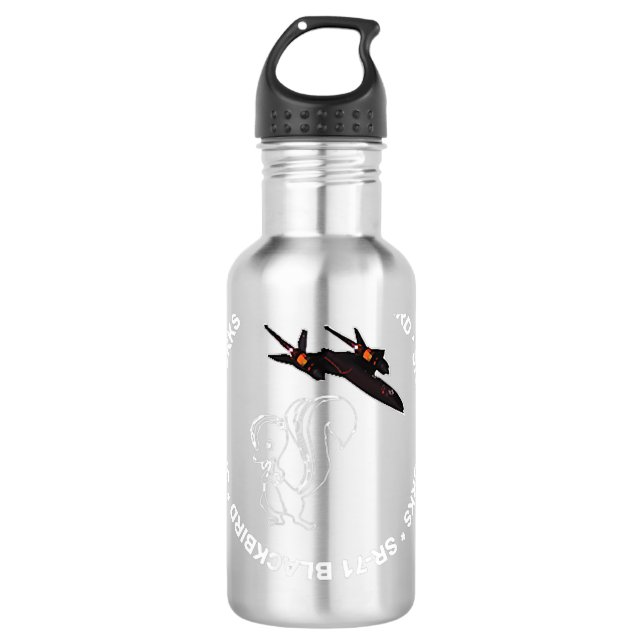 SR-71 Blackbird-Skunk Works    Edelstahlflasche (Vorderseite)