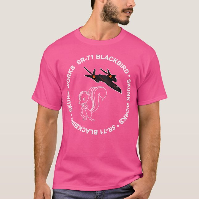 Sr-71 Blackbird-Skunk Works T-Shirt (Vorderseite)
