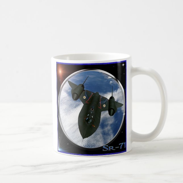 Sr-71 Flugzeug für Militärspionage Kaffeetasse (Rechts)