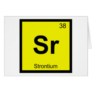 Sr - Chimie du Strontium Symbole du tableau périod