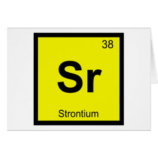 Sr - Chimie du Strontium Symbole du tableau périod