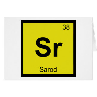 Sr - Periodisches Tabellensymbol der Sarod Music C