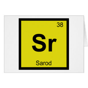 Sr - Sarod Musique Chimie Symbole du tableau pério