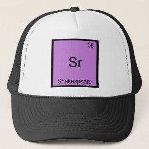 Sr. Shakespeare Funny Chemistry Element Symbol Truckerkappe