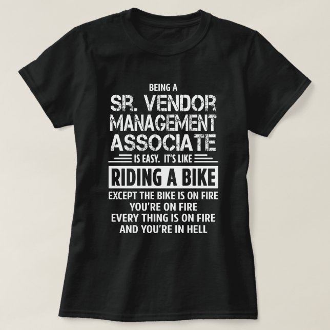 Sr. Vendor Management Associate T-Shirt (Design vorne)