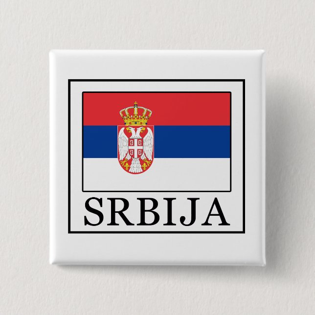 Srbija Button (Vorderseite)