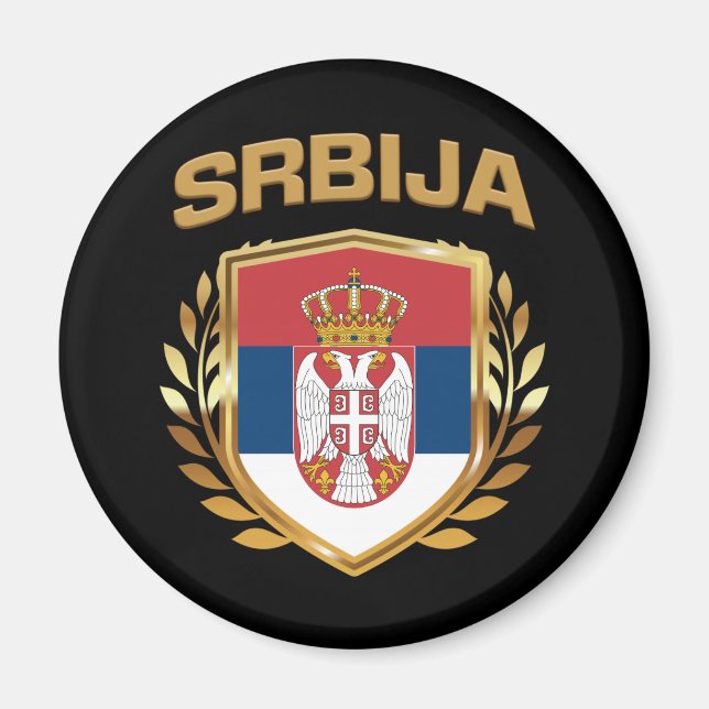 Srbija Flag-Schild Serbien Magnet (Vorne)