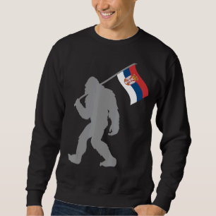 Srbija oder serbische Flagge auf der Flagge Serbie Sweatshirt