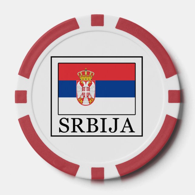Srbija Pokerchips (Vorderseite)