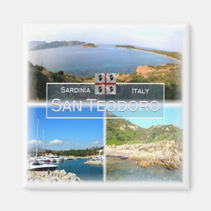SRD020 SAN TEODORO - Mosaik - Sardinien - Kühlschr Magnet