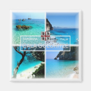 SRD033 CALA GOLORITZE' Mosaik, Sardinien, Kühlschr Magnet