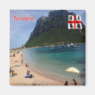 SRD058 OLBIA, Tavolara Island, Sardinien, Kühlschr Magnet