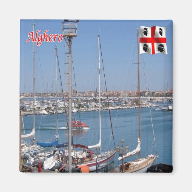 SRD066 ALGHERO Korallenküste, Sardinien, Kühlschra Magnet (Vorne)