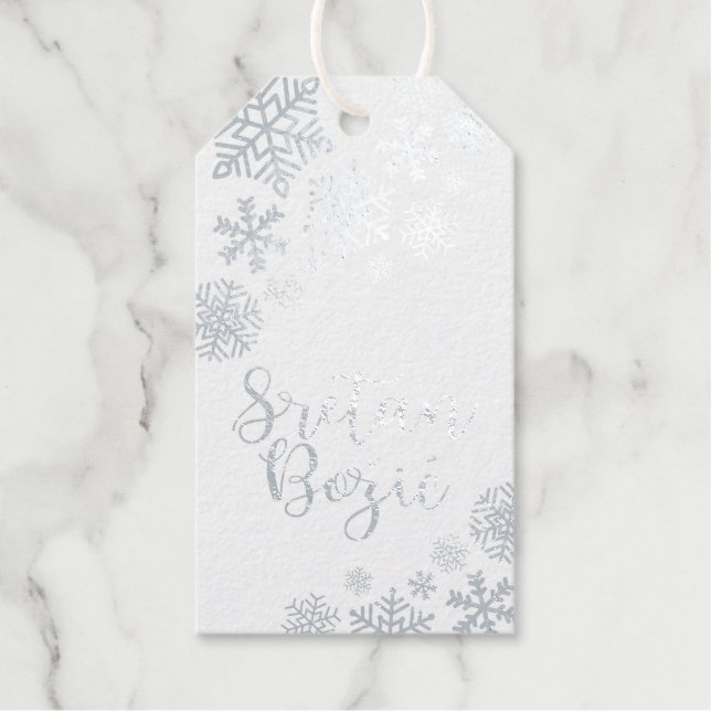 Sretan Božić Bosnian, kroatische Weihnachtszeit, E Geschenkanhänger (Vorderseite)