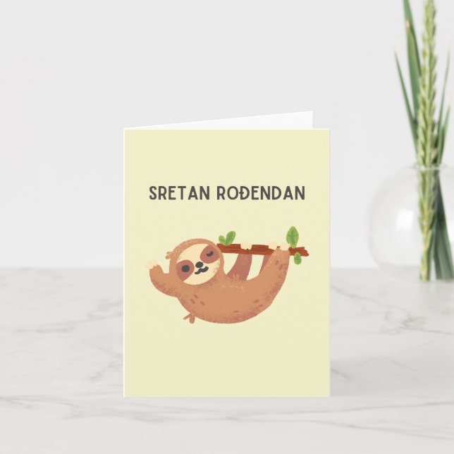 Sretan rođendan, Kroatisch Happy Birthday, Karte (Vorderseite)