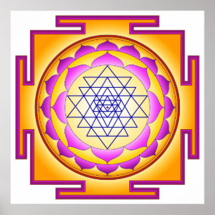 Sri Chakra Goddess Shri Lalitha Tripurari Sundari Poster