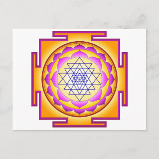 Sri Chakra Goddess Shri Lalitha Tripurari Sundari Postkarte