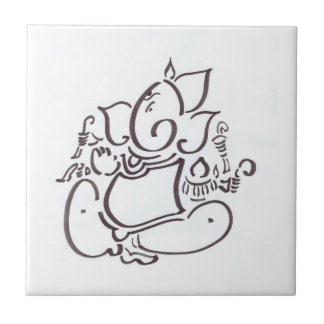 Sri Ganesha Fliese