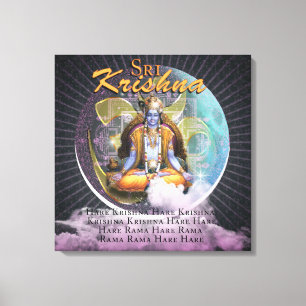 SRI KRISHNA - Toile imprimée