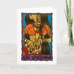 Sri Lakshmi Grueting Card Karte
