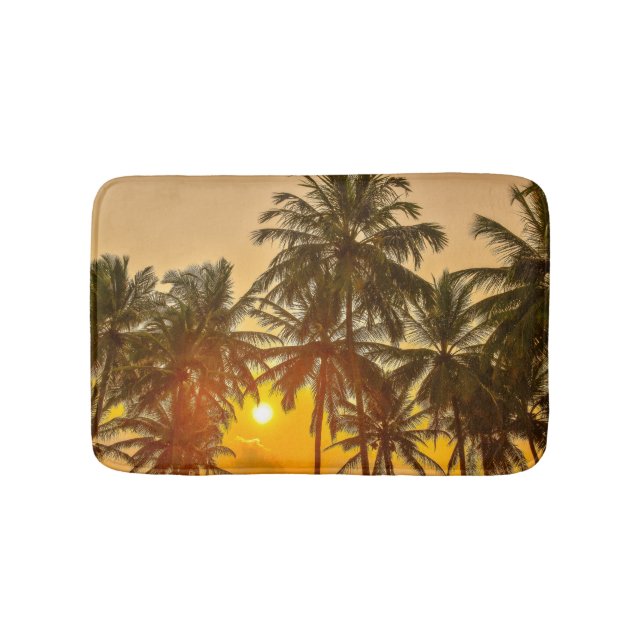 Sri Lanka Beach Sunset View Badematte (Vorderseite)