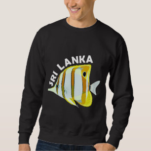 Sri Lanka Butterfly Fisch Tropical Coral Marine An Sweatshirt