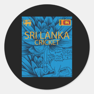 Sri Lanka Cricket ist perfekt für sri-lankische Cr Runder Aufkleber