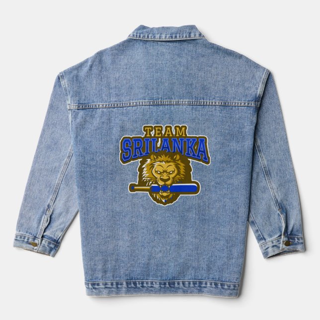 Sri Lanka Cricket Jeansjacke (Rückseite)
