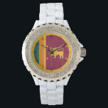 Sri Lanka Flag Armbanduhr<br><div class="desc">Patriotic flag of Sri Lanka.</div>