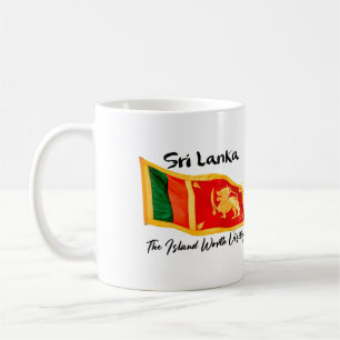 Sri Lanka Flag - Die Insel, die einen Besuch wert Kaffeetasse
