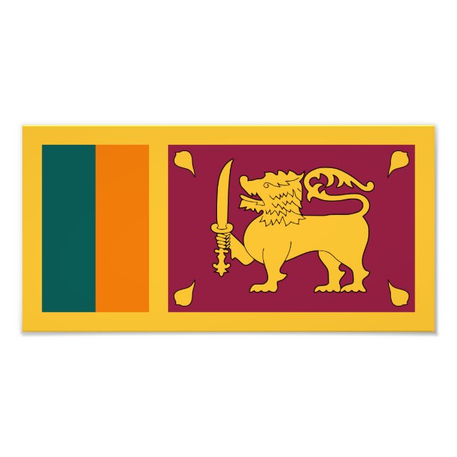 Sri Lanka Flag Fotodruck (Vorne)