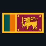 Sri Lanka Flag Poster<br><div class="desc">Patriotic flag of Sri Lanka.</div>