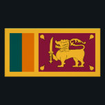 Sri Lanka Flag Poster<br><div class="desc">Patriotic flag of Sri Lanka.</div>