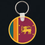 Sri Lanka Flag Schlüsselanhänger<br><div class="desc">Patriotic flag of Sri Lanka.</div>