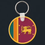 Sri Lanka Flag Schlüsselanhänger<br><div class="desc">Patriotic flag of Sri Lanka.</div>