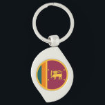 Sri Lanka Flag Schlüsselanhänger<br><div class="desc">Patriotic flag of Sri Lanka.</div>